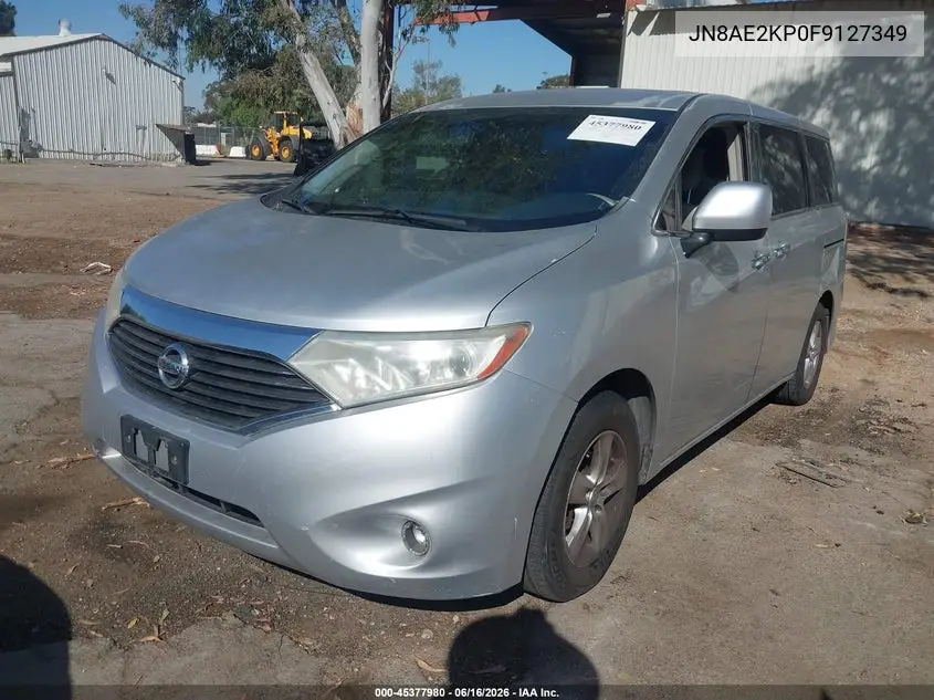 2015 Nissan Quest Platinum/S/Sl/Sv VIN: JN8AE2KP0F9127349 Lot: 45377980