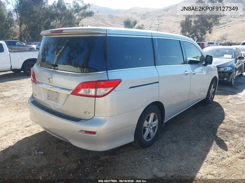 2015 Nissan Quest Platinum/S/Sl/Sv VIN: JN8AE2KP0F9127349 Lot: 45377980
