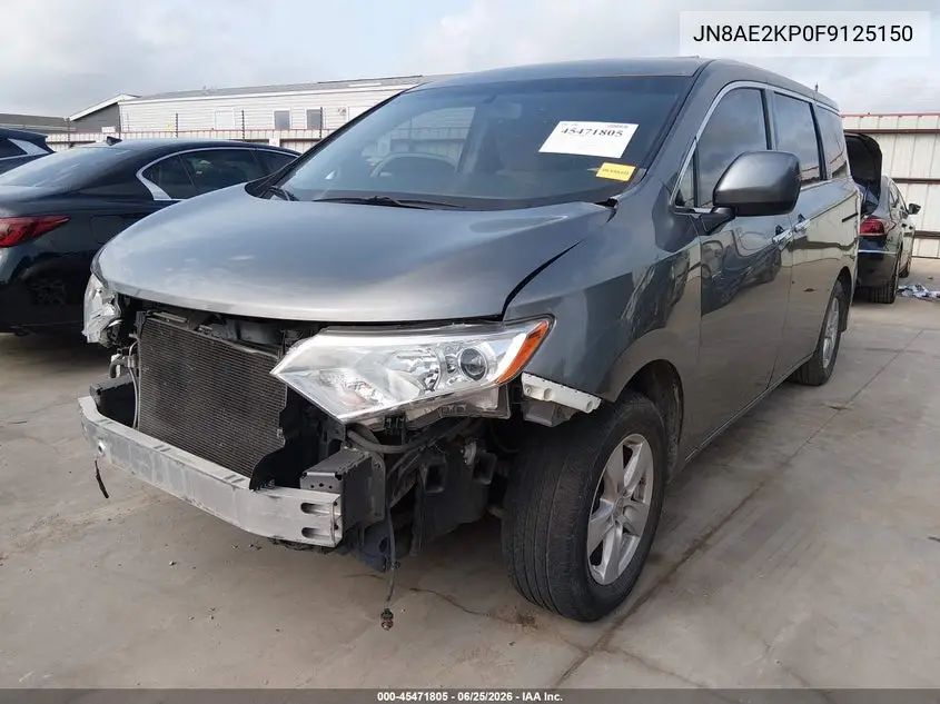 2015 Nissan Quest Platinum/S/Sl/Sv VIN: JN8AE2KP0F9125150 Lot: 45471805