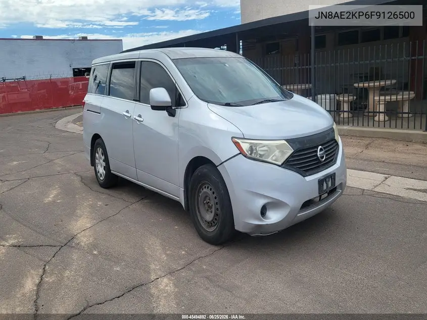 2015 Nissan Quest S VIN: JN8AE2KP6F9126500 Lot: 45494892