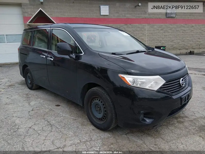 2015 Nissan Quest S VIN: JN8AE2KP8F9122657 Lot: 45496711