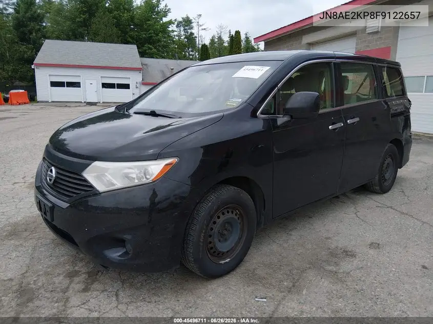2015 Nissan Quest S VIN: JN8AE2KP8F9122657 Lot: 45496711