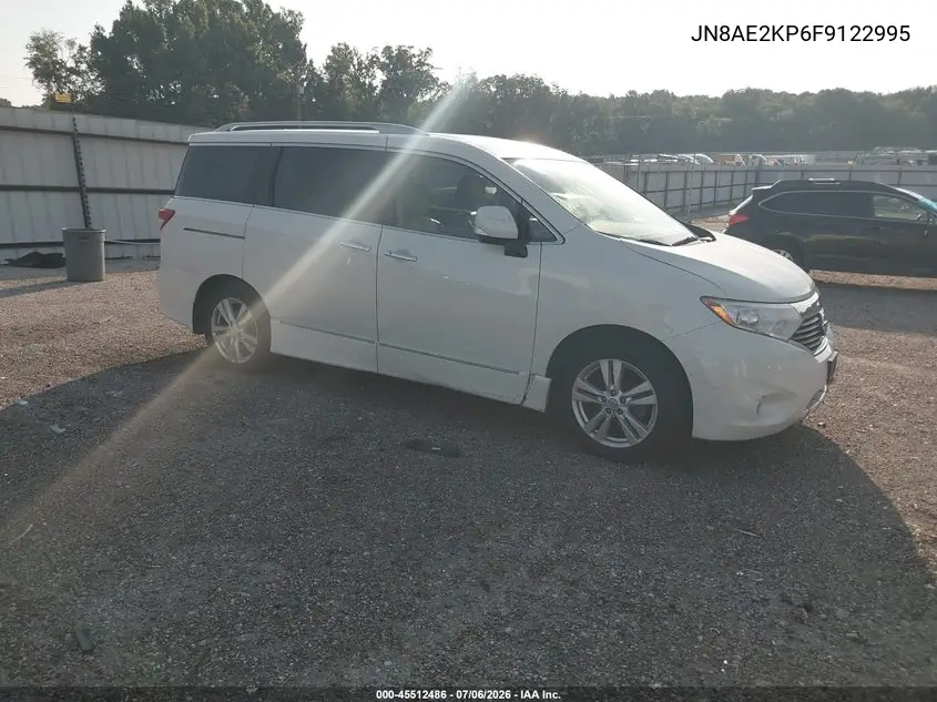 2015 Nissan Quest Sl VIN: JN8AE2KP6F9122995 Lot: 45512486