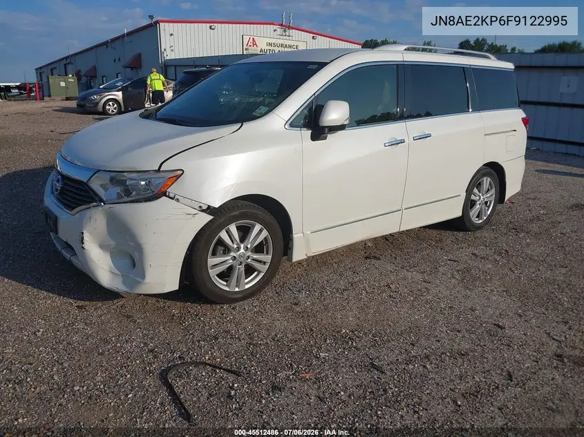 2015 Nissan Quest Sl VIN: JN8AE2KP6F9122995 Lot: 45512486