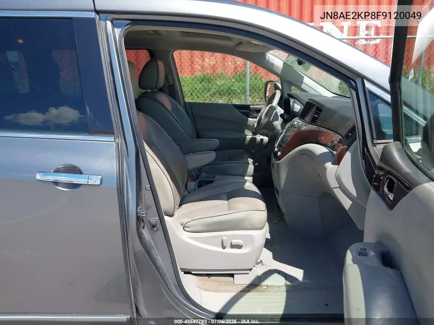 2015 Nissan Quest Platinum VIN: JN8AE2KP8F9120049 Lot: 45547793