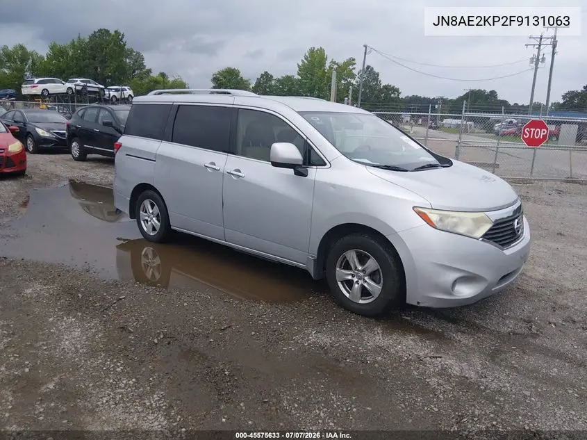 2015 Nissan Quest Sv VIN: JN8AE2KP2F9131063 Lot: 45575633