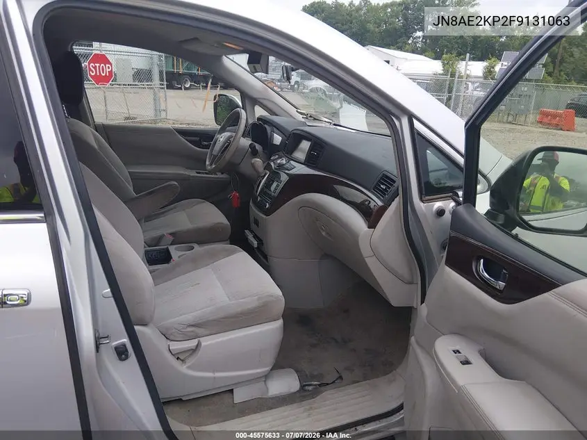 2015 Nissan Quest Sv VIN: JN8AE2KP2F9131063 Lot: 45575633
