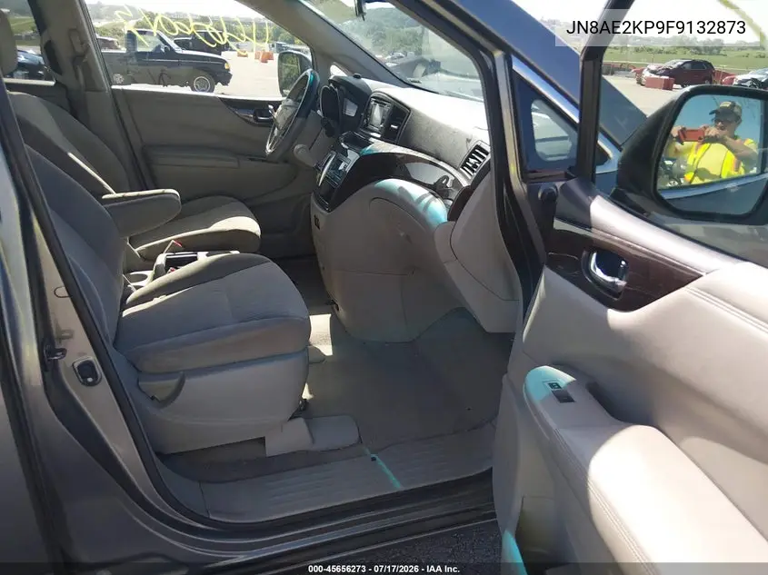 2015 Nissan Quest Platinum/S/Sl/Sv VIN: JN8AE2KP9F9132873 Lot: 45656273