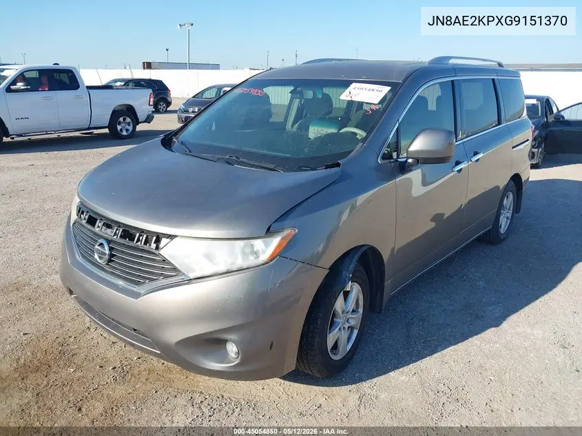 2016 Nissan Quest Sv VIN: JN8AE2KPXG9151370 Lot: 45054850