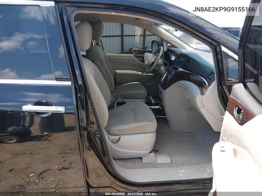 2016 Nissan Quest S VIN: JN8AE2KP9G9155166 Lot: 45438566