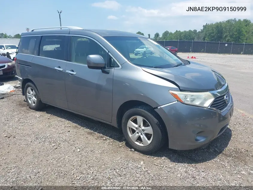 2016 Nissan Quest Platinum/S/Sl/Sv VIN: JN8AE2KP9G9150999 Lot: 45525502