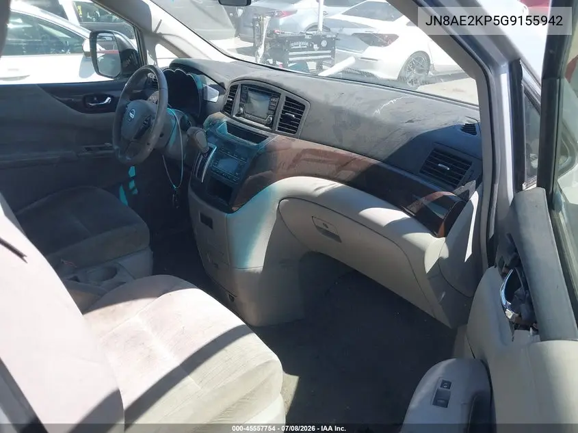 2016 Nissan Quest Platinum/S/Sl/Sv VIN: JN8AE2KP5G9155942 Lot: 45557754