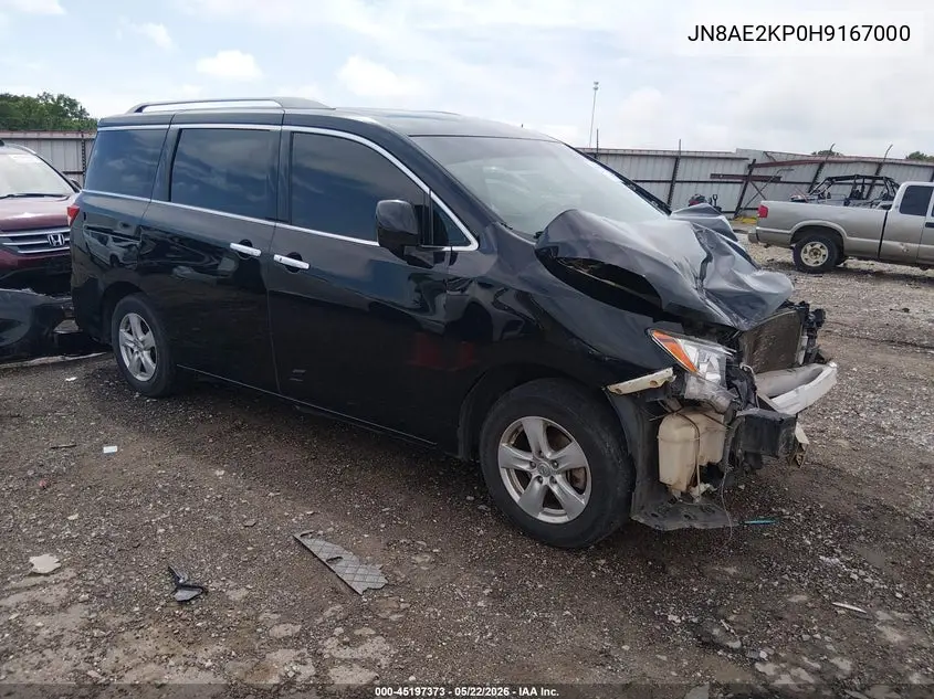 2017 Nissan Quest Sv VIN: JN8AE2KP0H9167000 Lot: 45197373
