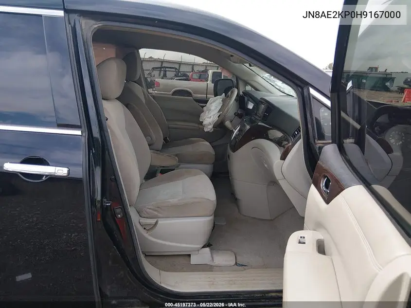 2017 Nissan Quest Sv VIN: JN8AE2KP0H9167000 Lot: 45197373