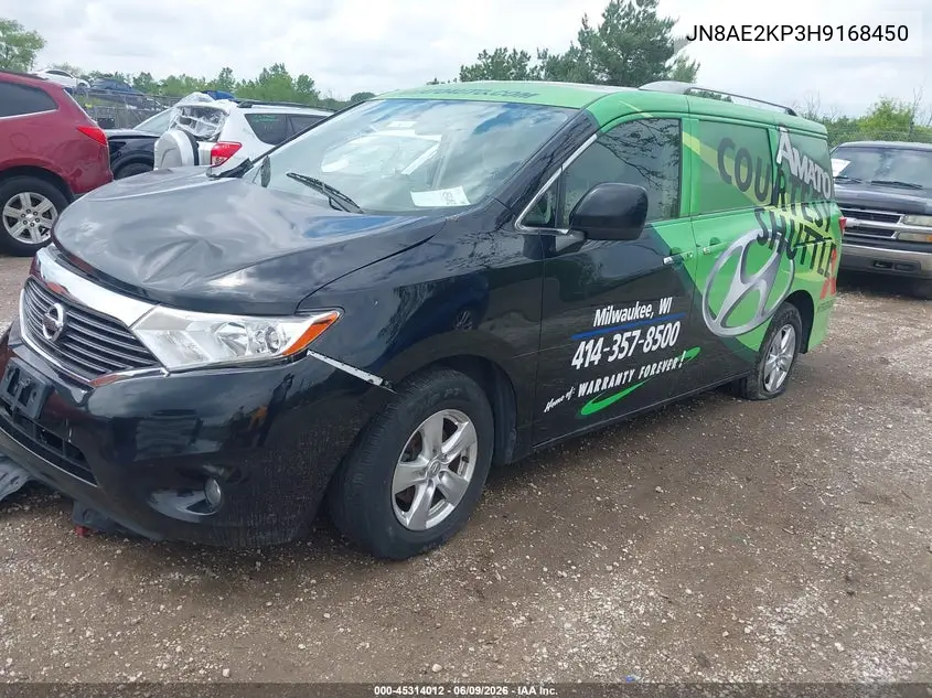 2017 Nissan Quest Sv VIN: JN8AE2KP3H9168450 Lot: 45314012