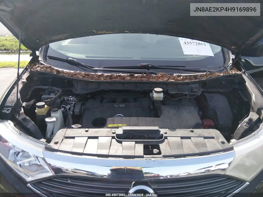 2017 Nissan Quest Sv VIN: JN8AE2KP4H9169896 Lot: 45572862