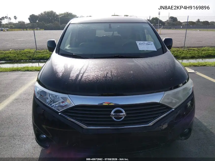 2017 Nissan Quest Sv VIN: JN8AE2KP4H9169896 Lot: 45572862
