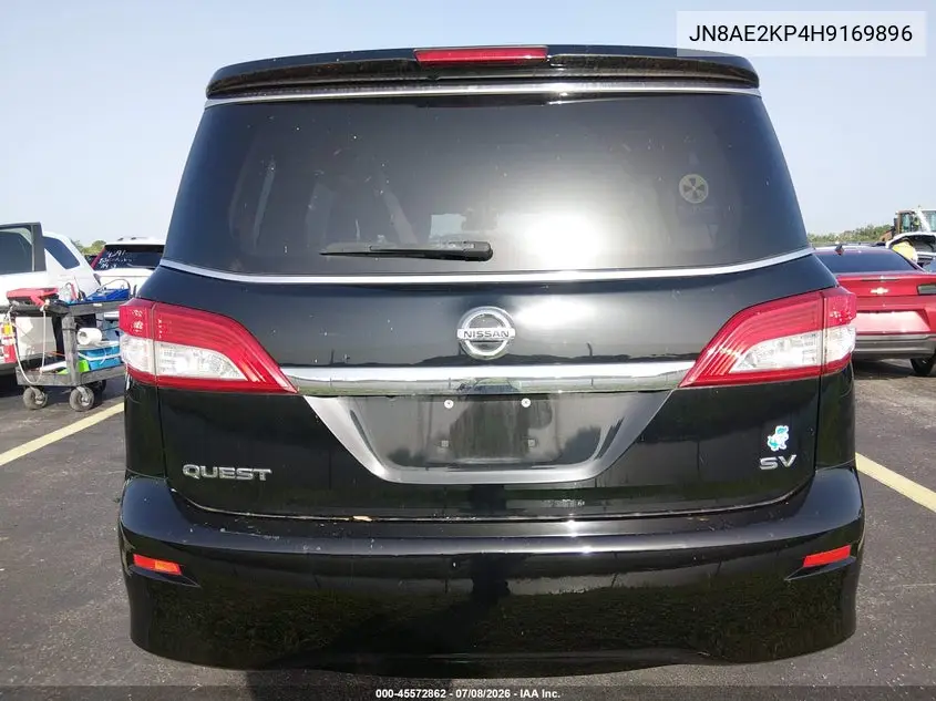 2017 Nissan Quest Sv VIN: JN8AE2KP4H9169896 Lot: 45572862