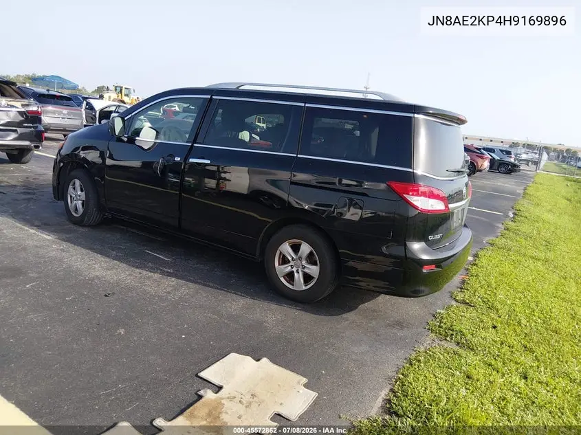 2017 Nissan Quest Sv VIN: JN8AE2KP4H9169896 Lot: 45572862