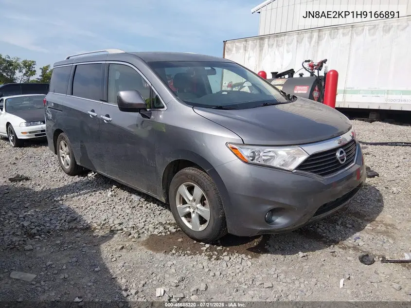 2017 Nissan Quest Sv VIN: JN8AE2KP1H9166891 Lot: 45688220