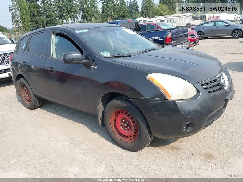 JN8AS58T18W024816 2008 Nissan Rogue S