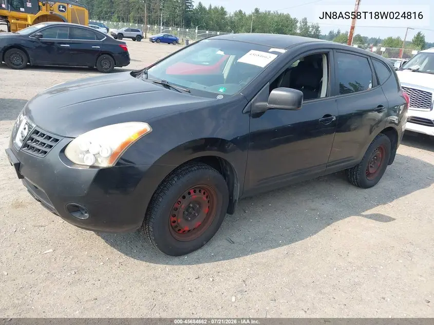 JN8AS58T18W024816 2008 Nissan Rogue S