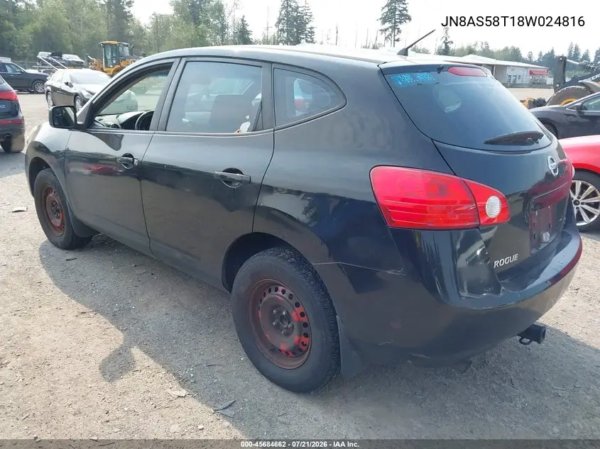 JN8AS58T18W024816 2008 Nissan Rogue S