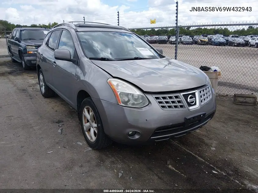 2009 Nissan Rogue Sl VIN: JN8AS58V69W432943 Lot: 44965449
