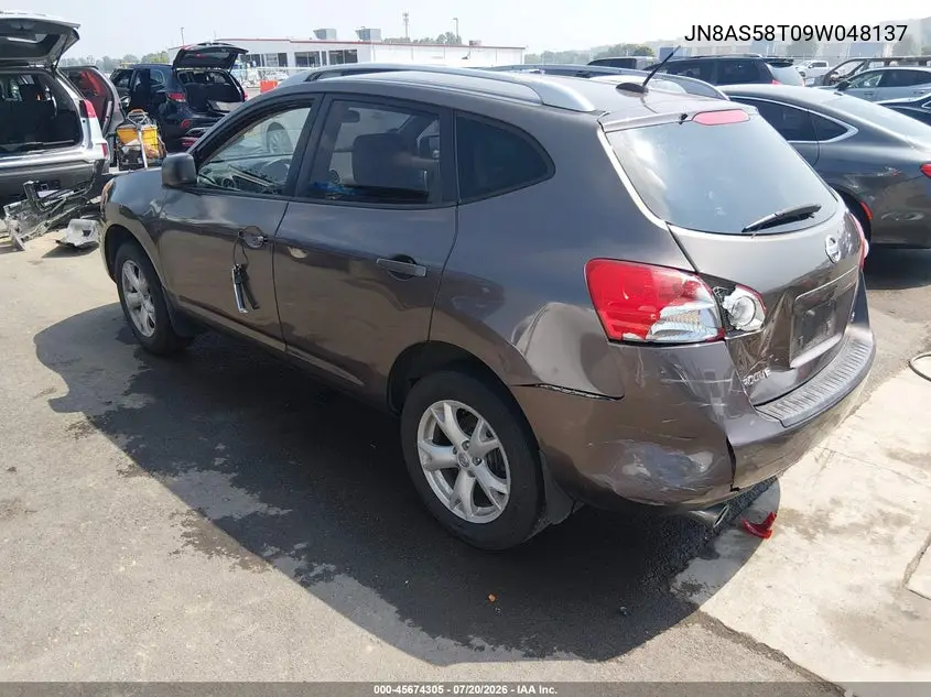 2009 Nissan Rogue Sl VIN: JN8AS58T09W048137 Lot: 45674305