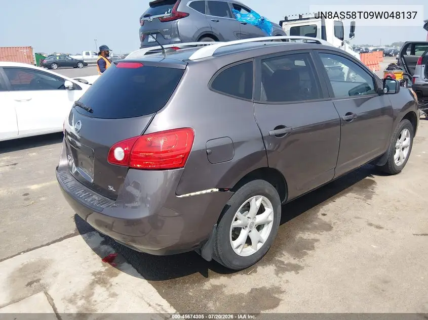 2009 Nissan Rogue Sl VIN: JN8AS58T09W048137 Lot: 45674305