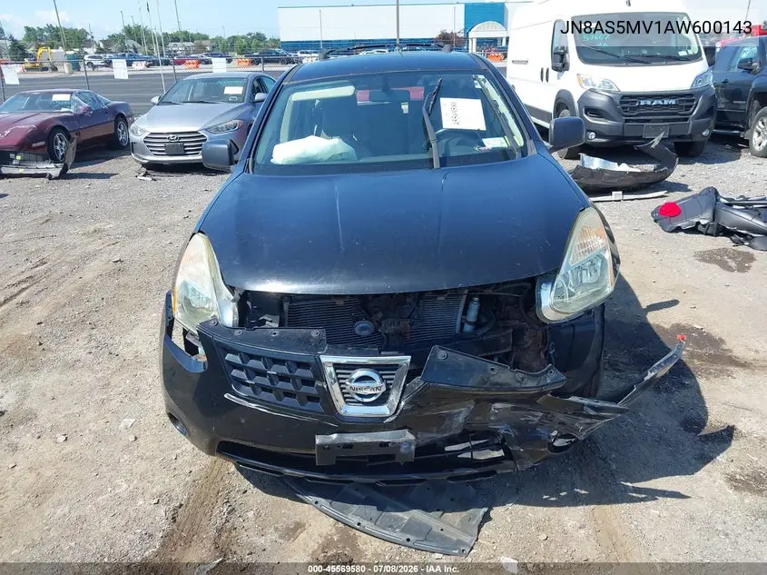 2010 Nissan Rogue S VIN: JN8AS5MV1AW600143 Lot: 45569580