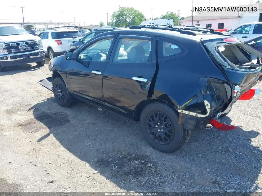 2010 Nissan Rogue S VIN: JN8AS5MV1AW600143 Lot: 45569580