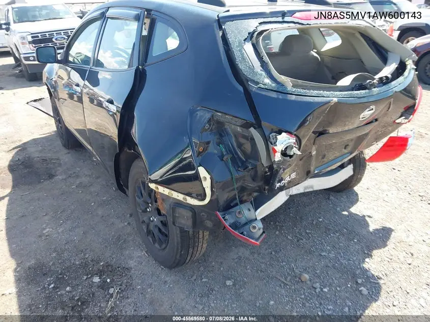 2010 Nissan Rogue S VIN: JN8AS5MV1AW600143 Lot: 45569580