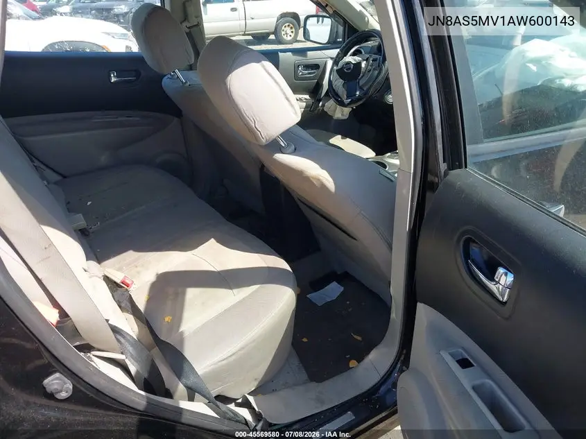 2010 Nissan Rogue S VIN: JN8AS5MV1AW600143 Lot: 45569580