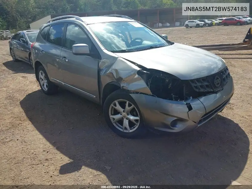 JN8AS5MT2BW574183 2011 Nissan Rogue Sv