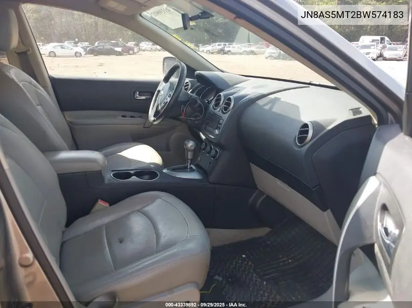 JN8AS5MT2BW574183 2011 Nissan Rogue Sv
