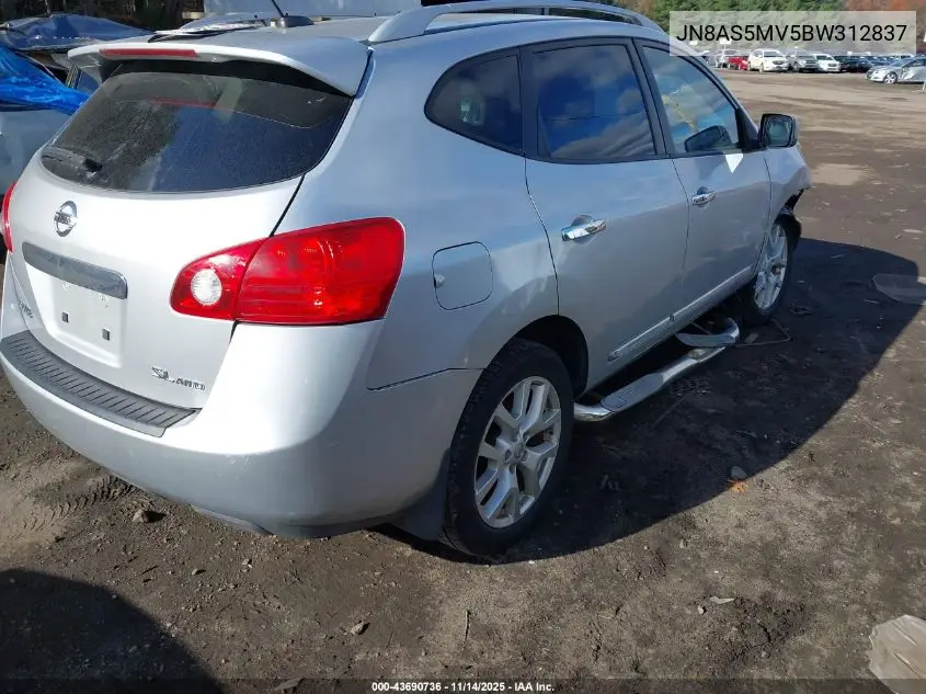 JN8AS5MV5BW312837 2011 Nissan Rogue Sv