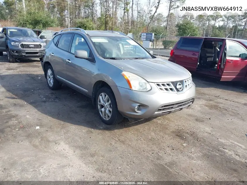 JN8AS5MVXBW664912 2011 Nissan Rogue Sv