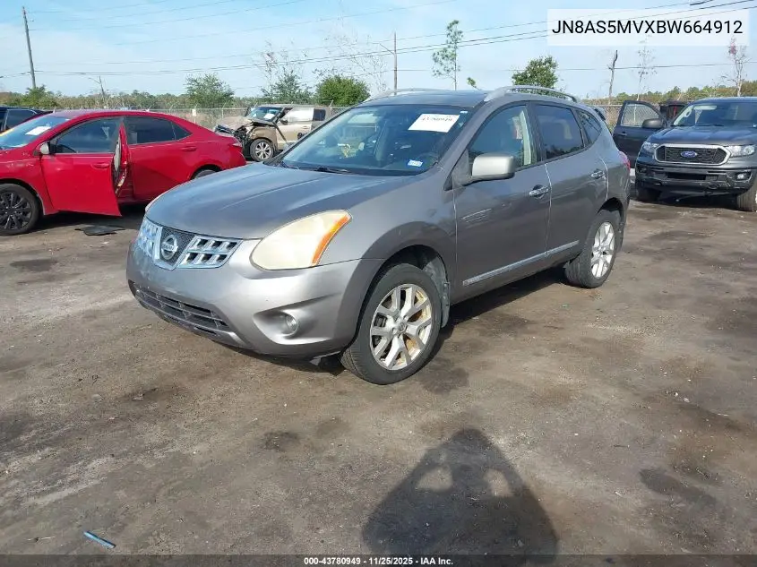 JN8AS5MVXBW664912 2011 Nissan Rogue Sv