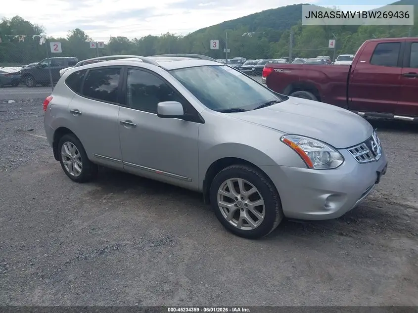 2011 Nissan Rogue Sv VIN: JN8AS5MV1BW269436 Lot: 45234359