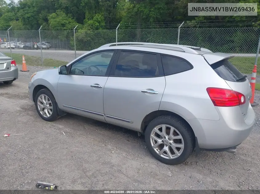 2011 Nissan Rogue Sv VIN: JN8AS5MV1BW269436 Lot: 45234359