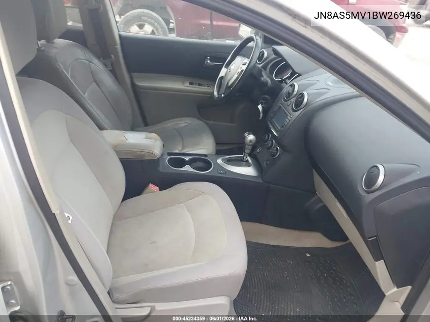 2011 Nissan Rogue Sv VIN: JN8AS5MV1BW269436 Lot: 45234359