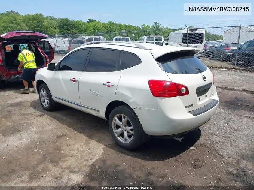 2011 Nissan Rogue Sv VIN: JN8AS5MV4BW308245 Lot: 45588179
