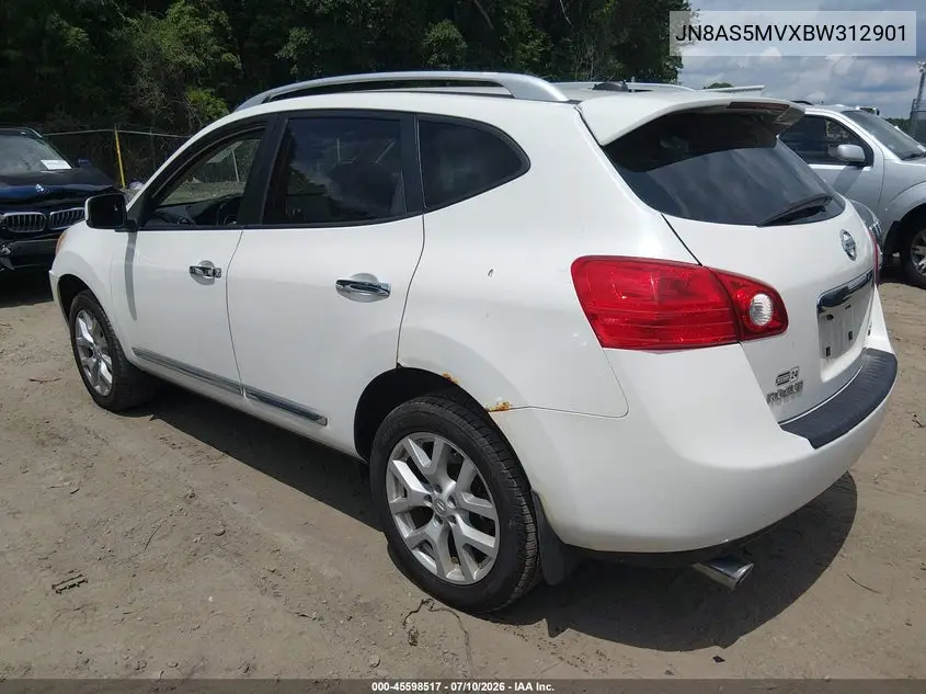 2011 Nissan Rogue Sv VIN: JN8AS5MVXBW312901 Lot: 45598517