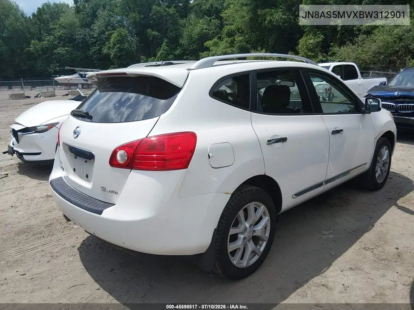 2011 Nissan Rogue Sv VIN: JN8AS5MVXBW312901 Lot: 45598517