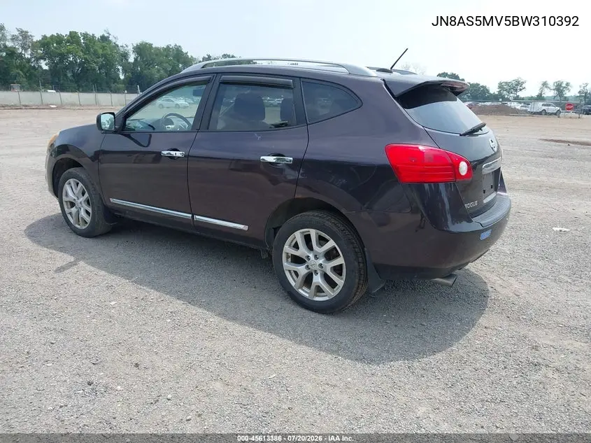 2011 Nissan Rogue Sv VIN: JN8AS5MV5BW310392 Lot: 45613386