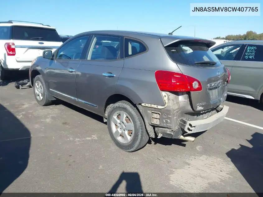 JN8AS5MV8CW407765 2012 Nissan Rogue S