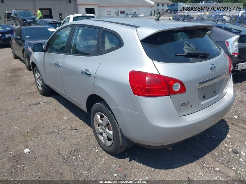 2012 Nissan Rogue S VIN: JN8AS5MV7CW393776 Lot: 45467597