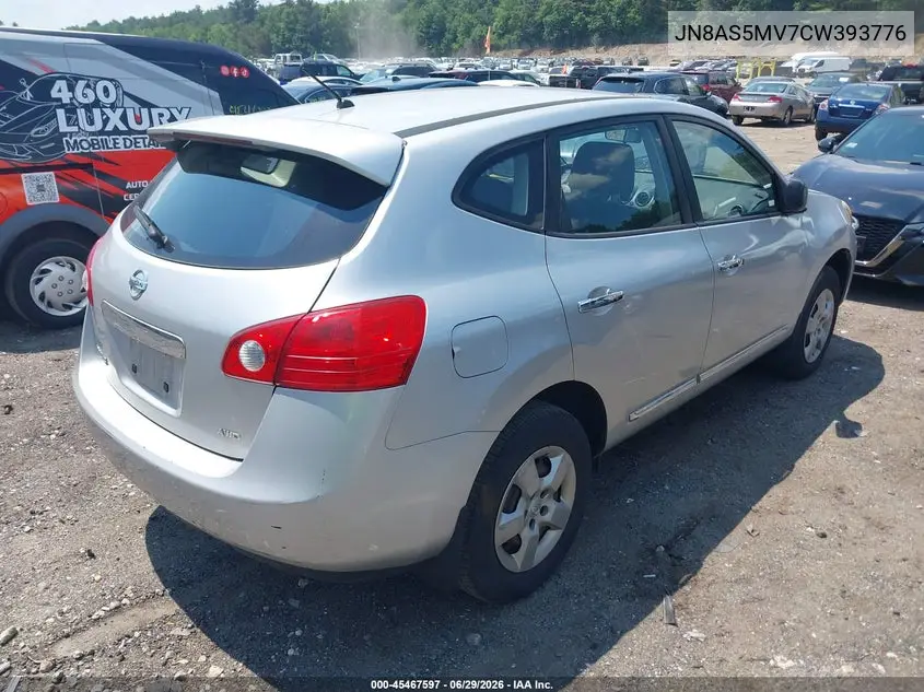 2012 Nissan Rogue S VIN: JN8AS5MV7CW393776 Lot: 45467597