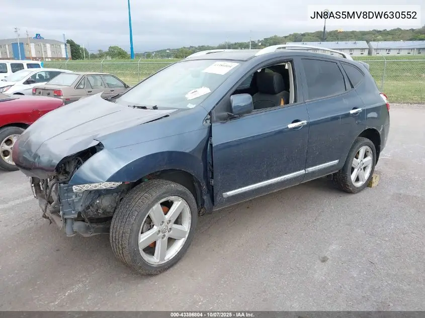 JN8AS5MV8DW630552 2013 Nissan Rogue Sv W/Sl Pkg